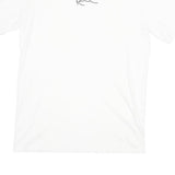 KANI Mens White Signature Graphic T-Shirt M Short Sleeve Crew Neck Cotton Blend