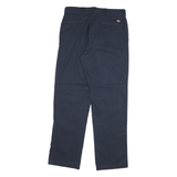 DICKIES Mens Regular Fit Navy Blue Regular Leg Trousers W32 L32 Workwear Casual