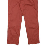 PIERRE CARDIN Mens Cotton Blend Red Regular Straight Trousers W33 L26 Stylish