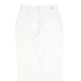 ZERRES Womens White Regular Fit Straight Leg Denim Jeans Cotton Blend W26 L30