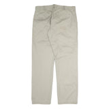 CALVIN KLEIN JEANS Mens Cotton Beige Regular Straight Trousers W36 L32 Casual