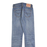 LEVI'S 501 Mens Jeans Blue Regular Straight Denim Medium W30 L34 Classic Button