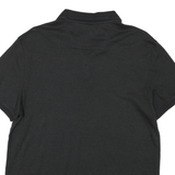 CALVIN KLEIN Mens Black Striped Short Sleeve Polo Shirt M Cotton Casual