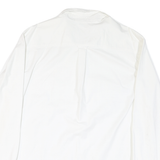 CHAPS Mens White Plain 2XL Cotton Blend Shirt Button-Down Long Sleeve Classic