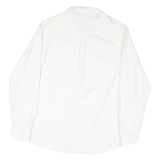 CHAPS Mens White Plain 2XL Cotton Blend Shirt Button-Down Long Sleeve Classic