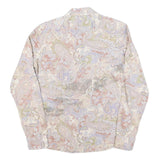 LAUREN RALPH LAUREN Womens Cream & Pastel Paisley Shirt M Cotton Blend Long