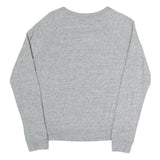 LEVI'S Womens Grey Sweatshirt Crew Neck S Cotton Blend Pullover Logo Print
