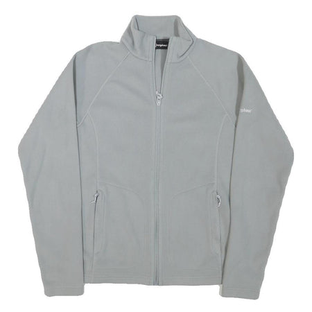 BERGHAUS Womens Grey Jacket S Polyester Blend Plain Full Zip Outdoor Lightweight