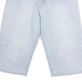 SOUTHERN Mens Cotton Blue Casual Shorts L W32 Relaxed Fit Comfortable Design