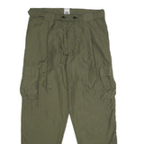 IXOS BEYOND Mens Olive Relaxed Cargo Trousers W36 L30 Zip Polyamide Casual