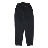 TEDDYS Womens Jeans Black Relaxed Straight Denim W24 L30 Elasticated Waist Zip