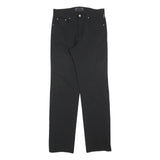 VERSACE JEANS COUTURE Womens Black Regular Fit Straight Trousers W34 L34 Stylish