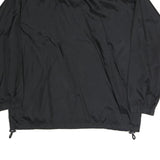 REEBOK Mens Black Jacket S Polyester Blend Plain Zip Closure Lightweight Casual