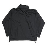 REEBOK Mens Black Jacket S Polyester Blend Plain Zip Closure Lightweight Casual