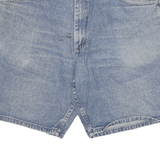 WRANGLER Mens Shorts Blue Denim 2XL W36 Casual Classic Cotton Summer