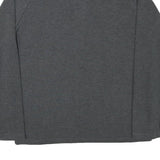 KANGOL Mens Grey Cotton Blend Plain Button Neck Basic Knit Jumper M Casual