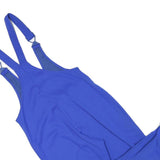 ADIDAS Womens Blue Dungarees Slim Polyester Blend S W31 L19 Stretch Zip