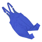 ADIDAS Womens Blue Dungarees Slim Polyester Blend S W31 L19 Stretch Zip