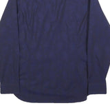 TED BAKER Mens Navy Blue Plain Shirt XS Cotton Blend Stylish Button Shirt