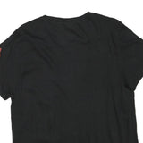TRUE RELIGION Womens Black Graphic T-Shirt M Short Sleeve Crew Neck Cotton Blend