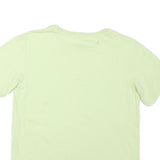 PUMA Mens Light Green Graphic T-Shirt S Short Sleeve Crew Neck Cotton Blend