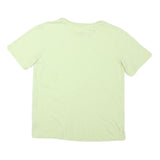 PUMA Mens Light Green Graphic T-Shirt S Short Sleeve Crew Neck Cotton Blend