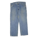 DICKIES Mens Regular Fit Blue Denim Jeans W38 L30 Classic Cotton Blend Zip