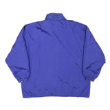 Womens Blue Reversible Button Jacket L Polyester Blend Plain Casual Outerwear