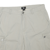 CALVIN KLEIN Mens Shorts Beige Cargo Plain XL W36 Cotton Blend Casual
