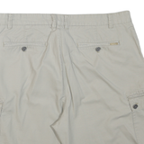 CALVIN KLEIN Mens Shorts Beige Cargo Plain XL W36 Cotton Blend Casual