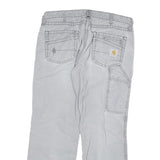 CARHARTT Mens Cotton Blend Grey Regular Fit Straight Leg Trousers W34 L29 Casual