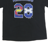 MAJESTIC Womens Black Colorado Graphic T-Shirt L Short Sleeve Crew Neck Baseball