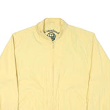 CASUALLAND Mens Yellow Casual Jacket L Polyester Blend Plain Zip Closure