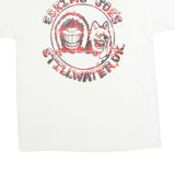 HANES Single Stitch Mens White Eskimo Joe's T-Shirt L Short Sleeve Crew Neck