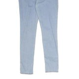 LEVI'S 711 Womens Slim Light Blue Denim Jeans W28 L29 Stylish Zip Cotton Blend