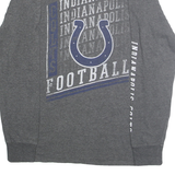 MAJESTIC Mens Grey Indianapolis Colts Football Long Sleeve Crew Neck T-Shirt M