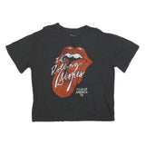 THE ROLLING STONES Womens Black Tour Of America 78 Graphic T-Shirt XL Short