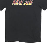 NIKE Mens Black Nike Air Graphic T-Shirt M Short Sleeve Crew Neck Flame Print