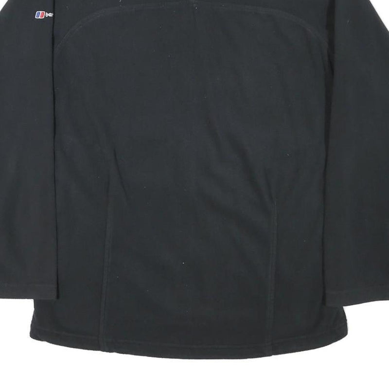 BERGHAUS Mens Black Outdoor Jacket M Polyester Blend Plain Zip Up Comfortable