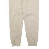 LEVI'S Mens Cotton Blend Beige Slim Tapered Trousers W34 L26 Elasticated Hem