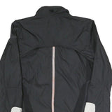 ADIDAS Womens Black Polyester Blend Zip Jacket XS Plain Lightweight Sportswear