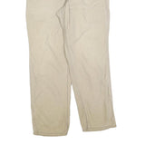 CARHARTT Mens Jeans Beige Relaxed Straight Denim W34 L30 Workwear Utility Zip