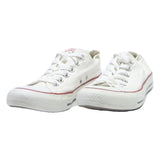 CONVERSE Womens Low Top Trainers Canvas White UK 5.5 Classic Casual Shoe