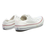 CONVERSE Womens Low Top Trainers Canvas White UK 5.5 Classic Casual Shoe
