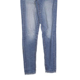 LEVI'S 711 Womens Slim Blue Denim Jeans Cotton Blend W24 L30 Stylish Zip