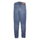LEVI'S 711 Womens Slim Blue Denim Jeans Cotton Blend W24 L30 Stylish Zip