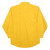 MOSKITO Boys Yellow Cotton Blend Casual Shirt L Button Front Long Sleeve