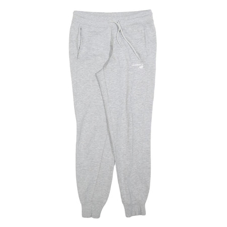 NEW BALANCE Womens Joggers Grey M W28 L28 Cotton Blend Drawstring Casual