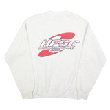 LEE Mens White Crew Neck M HFSC 2001 Student Council Graphic Sweatshirt