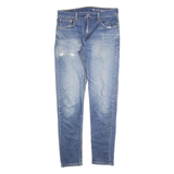 LEVI'S 512 Tapered Mens Jeans Blue Slim Cotton Blend W30 L32 Classic Zip Denim